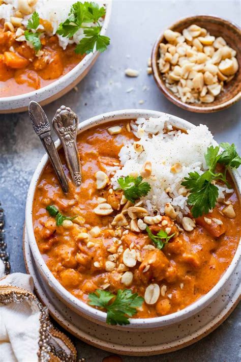 Vegetarian West African Inspired Peanut Stew One Pot Recipe