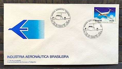 Envelope Fdc Embraer Aeronautica Aviao Cbc Sp