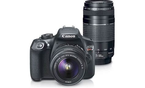 Canon EOS Rebel T6 Two Zoom Lens Kit 18-megapixel DSLR camera with Wi ...