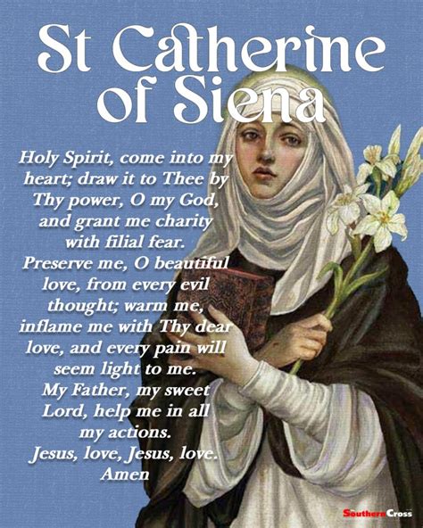 St Catherine Of Siena Prayer The Southern Cross