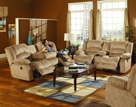 Catnapper Summit Power Dual Reclining Sofa With Burl Drop Down Table Cn 6265 At