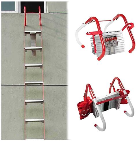 Buy Fire Ladder Rope Ladder Rescue Ladder for Emergencies,2-6 Story ...