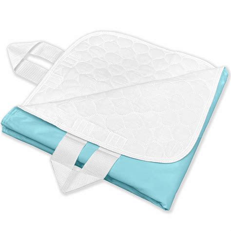 Rms Ultra Soft 4 Layer Washable Reusable Incontinence Bed Underpad 34x36 With Handles