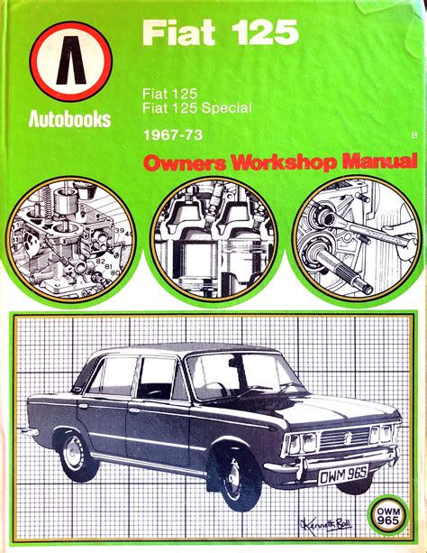 Fiat 125 125 Special 67 73 SLEVA TechBooks Cz