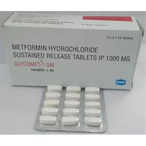 Metformin Hydrochloride Sustained Release Tablets General Medicines At