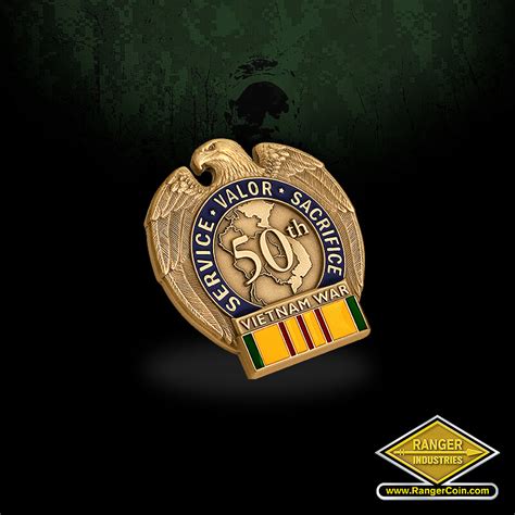 Vietnam War 50th Anniversary Pin Ranger Coin Store