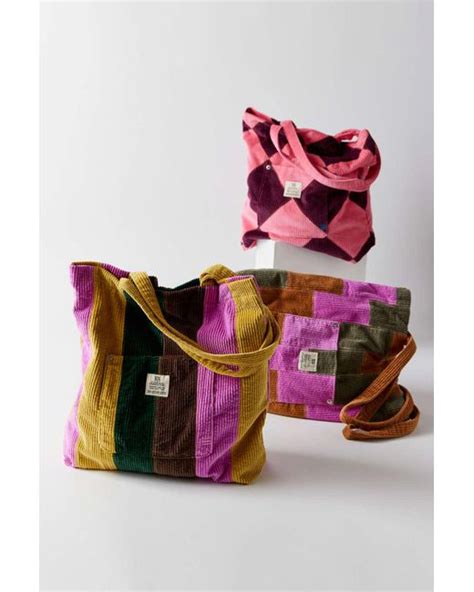 Bdg Patchwork Corduroy Tote Bag Lyst