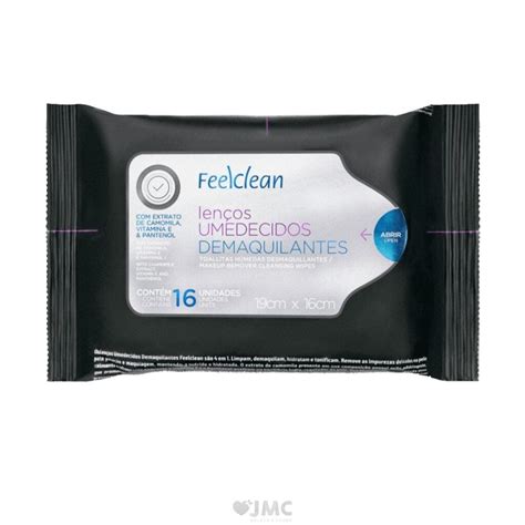 Lenço Umedecido Feelclean Demaquilantes c 16 unidades JMC