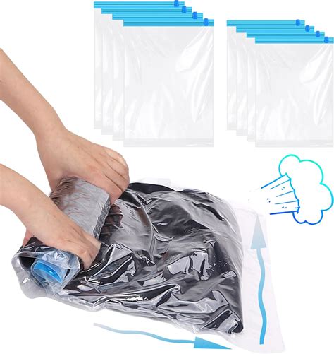 Amazon 12 Hand Roll Up Compression Travel Bags Space Saver Bags