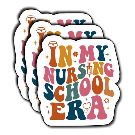 3pcs In My Nursing School Era Sticker Er Nurse Funny