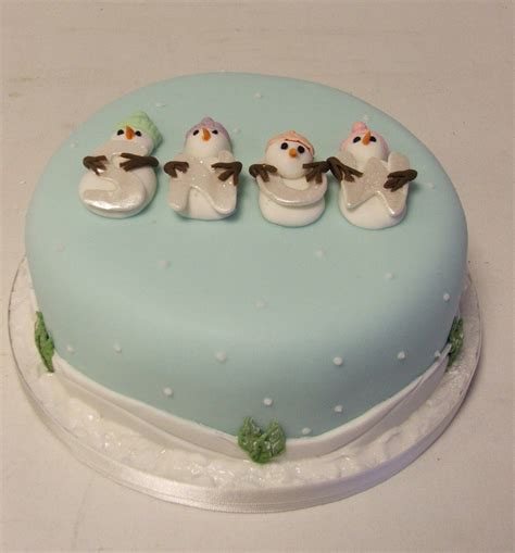 SNOW theme Christmas cake | Christmas cake, Cake, Special cake