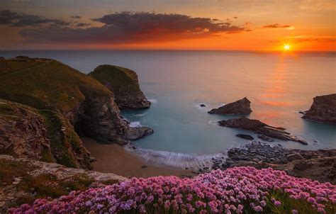 Wallpaper Sea Beach Landscape Rocks Beach England Ocean Sea