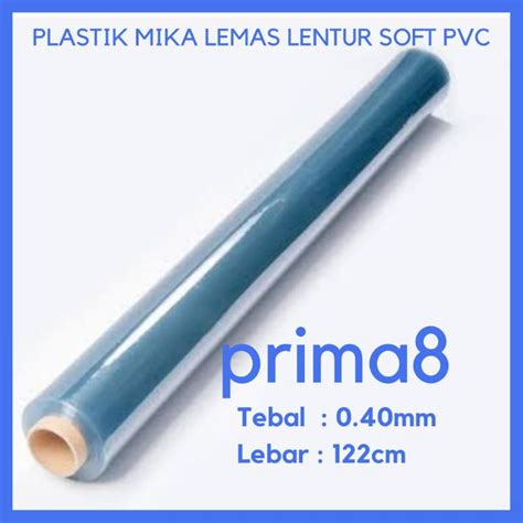 Jual Plastik Mika Lems Lentur Soft Pvc Bening Tebal Mm Lebar