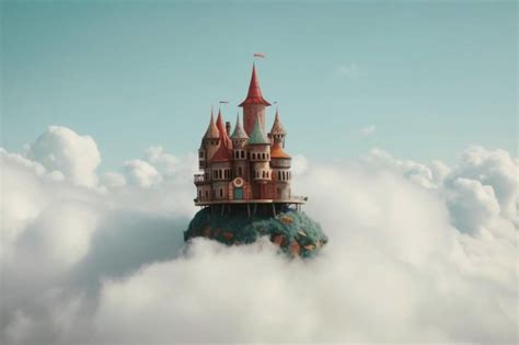 premium photo  castle   cloud