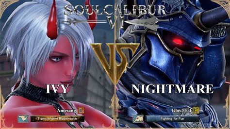 Soulcalibur Vi Amesang Ivy Vs Glov Ed Nightmare Xbox Series X