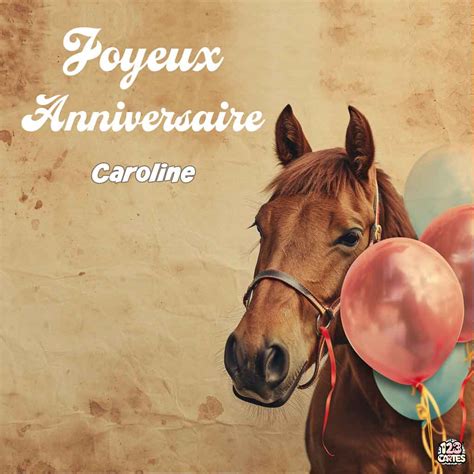 Football Avec Le Texte Joyeux Anniversaire Caroline 123cartes