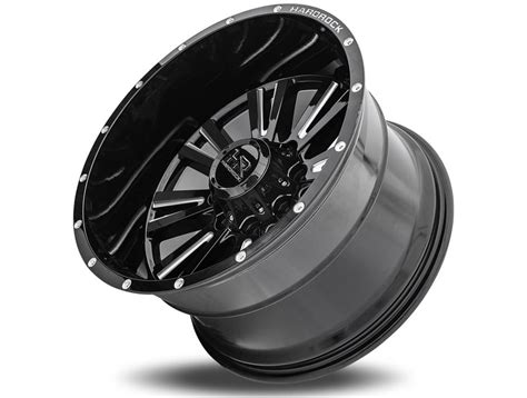 Hardrock Milled Gloss Black Spine Wheel DWG H503 261481176BM RealTruck