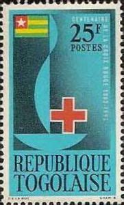 Stamp Red Cross Centenary Togo Red Cross Mi Tg Sn Tg Yt Tg