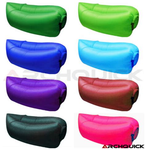 Lazy Lounge Sofa Fast Inflatable Sleeping Laybag Beach Air Lay Bag Bed