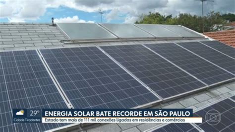 Energia Solar Bate Recorde Em S O Paulo Sp G