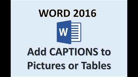 Word 2016 Picture Captions How To Insert A Text Caption In An Image