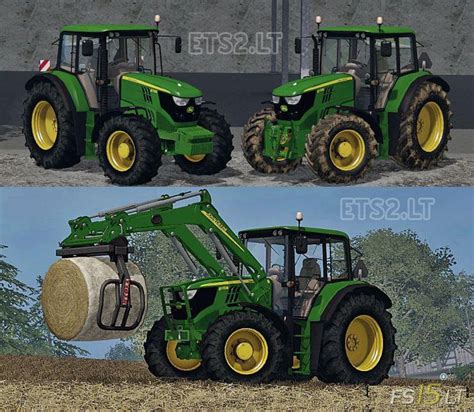 John Deere 6115M Pack FS15 Mods FS15 LT