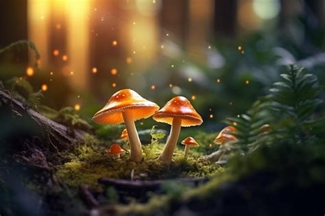 Premium Photo Fantasy Enchanted Fairy Tale Forest With Magical