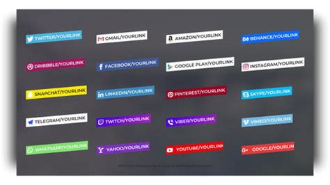 Social Lower Thirds Motion Graphics Template