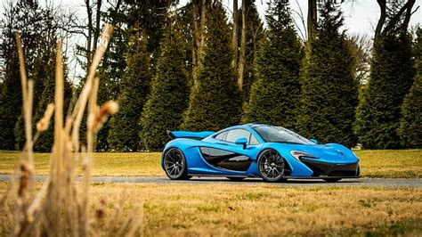 Hd Wallpaper Mclaren Blue Black P Wallpaper Flare