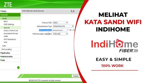 Cara Melihat KATA SANDI WIFI Indihome Cara Mengetahui PASSWORD WIFI