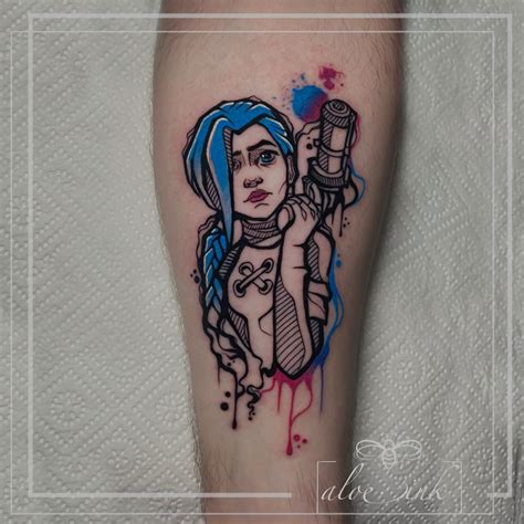 Jinx, League of Legends tattoo | Traditional tattoo, Tattoos, Art tattoo