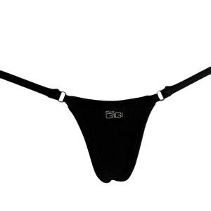 Midnight Black Nano Bikini Top Micro Gigi