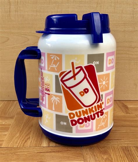 44 oz Jumbo DUNKIN DONUTS Insulated Travel Mug by WHIRLEY - Drink ...