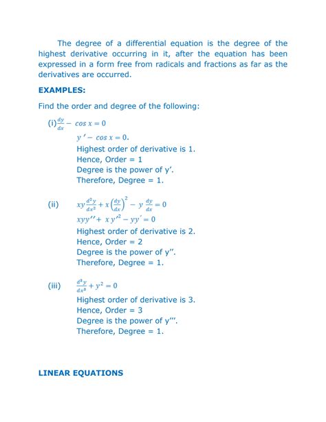 Solution Differential Equations Of First Order Studypool