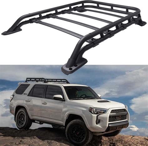 Ezrexpm Roof Rack Basket Fit For Toyota 4runner 2010 2024 Rooftop Cargo Basket Extra