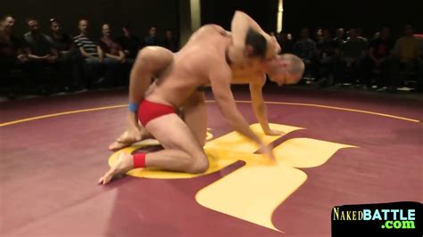 Naked Wrestler Getting Dominated In The Ring