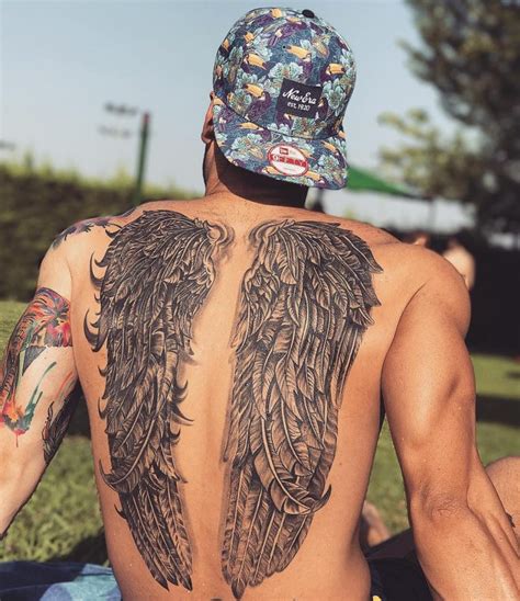 65+ Best Angel Wings Tattoos Designs & Meanings - Top Ideas (2019)