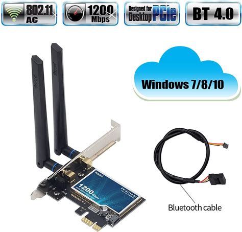 Fenvi FV-AC1200 PCIe Wi-Fi 5 + Bluetooth 4.2 wireless network adapter ...