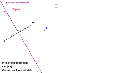 Middelloodlijn Van Een Lijnstuk Eigenschap Deel Geogebra