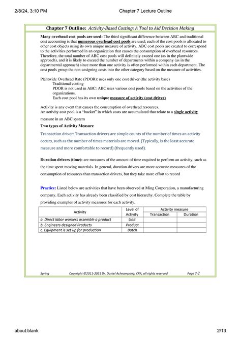 Solution Chapter 7 Lecture Outline Microeconomics Eco 2023 Studypool