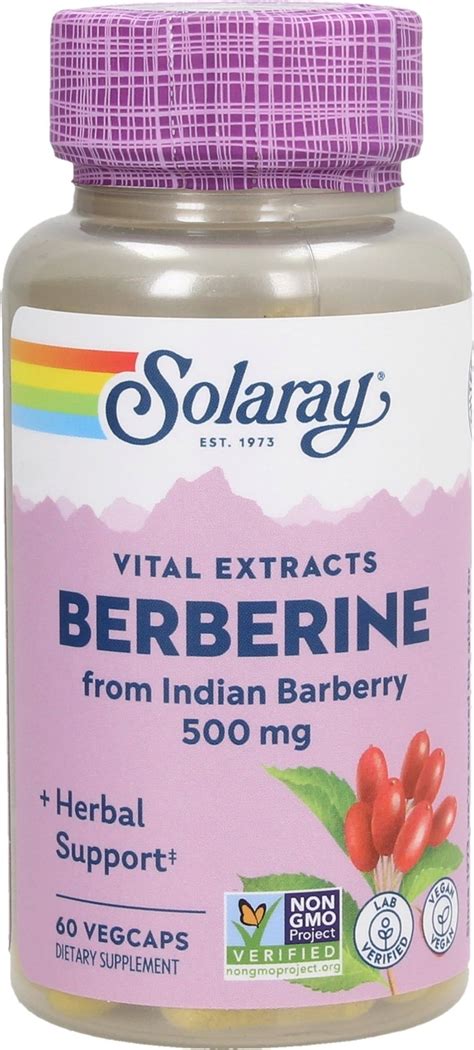 Berberin Kapsule 60 Veg Kaps Solaray VitalAbo Spletna Trgovina