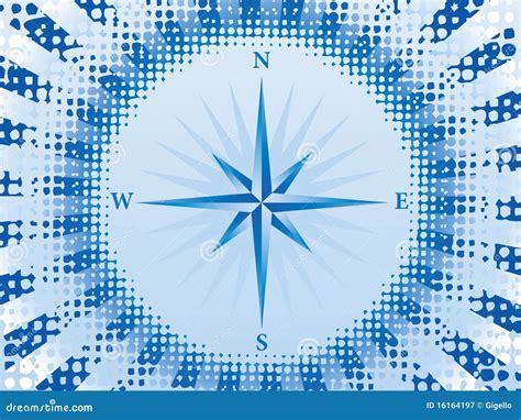 Blue Compass Stock Vector Illustration Of Arrow Background 16164197