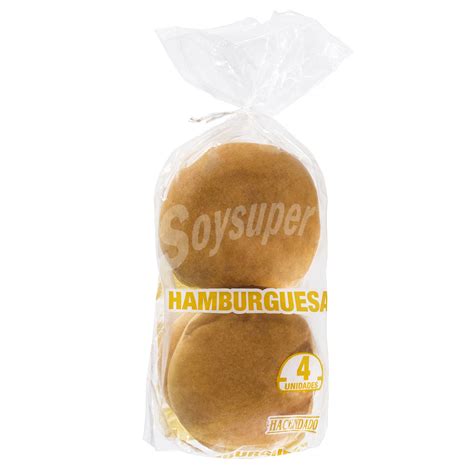 Hacendado Pan Hamburguesa Sin Sesamo Paquete U G