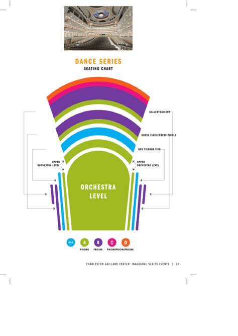 Charleston Gaillard Center Seating Chart Printable Pdf Download