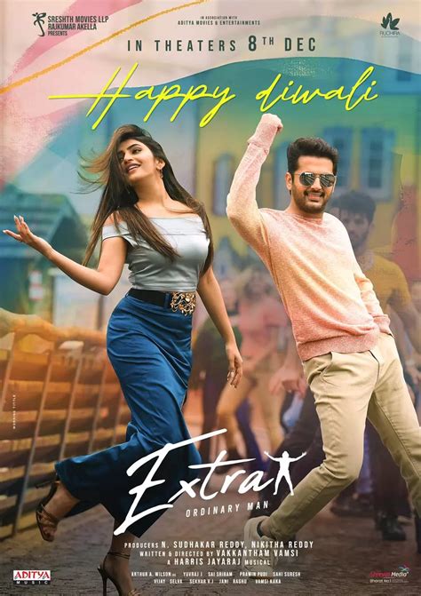 Nithin's 'Extra-Ordinary Man' Extra Poster | Nithin Extra Ordinary Man ...