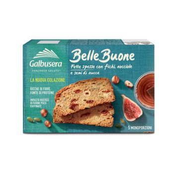 Galbusera BelleBuone Fette Spesse Con Fichi E Nocciole 200 G