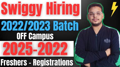 Swiggy Direct Hiring For 2023 Batch OFF Campus Drive 2024 2023