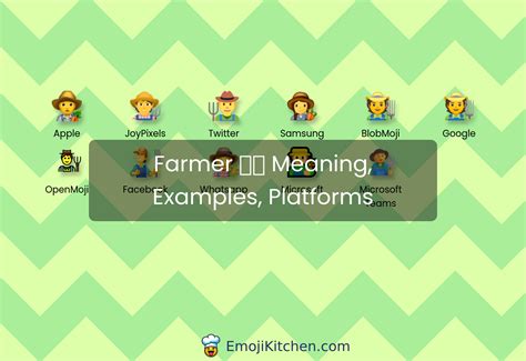 🧑‍🌾 farmer emoji meaning, info, stats - EmojiKitchen