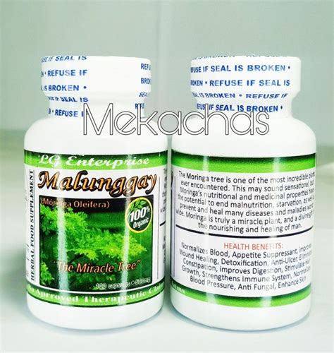 Malunggay Capsule Herbal Food Supplement 100 Capsules X 500mg Lazada PH