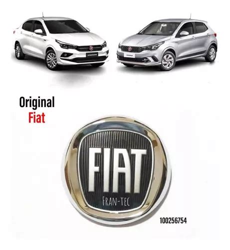 Emblema Grade Dianteira Fiat Argo Cronos Preto Parcelamento